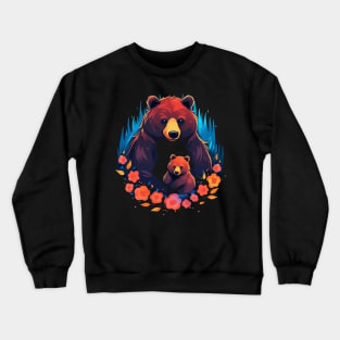 Grizzly Bear Mothers Day Crewneck Sweatshirt